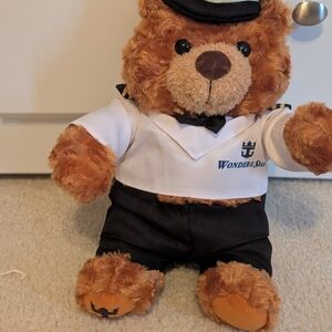 Royal Caribbean captain teddy bear wonder of the seas stuffed animal toy plush